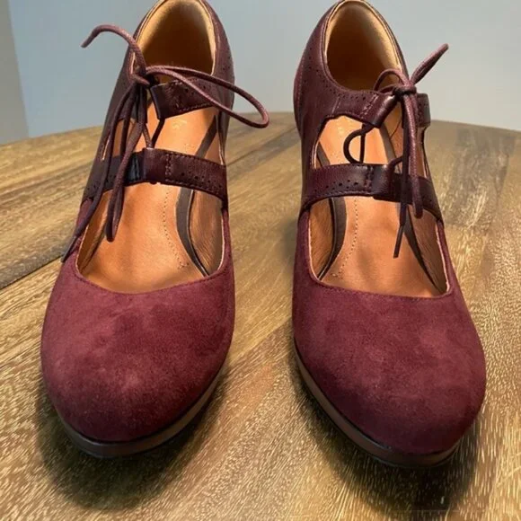 NWOT Clarks Artisan Leather Heels Size 8.5 - Picture 6 of 8